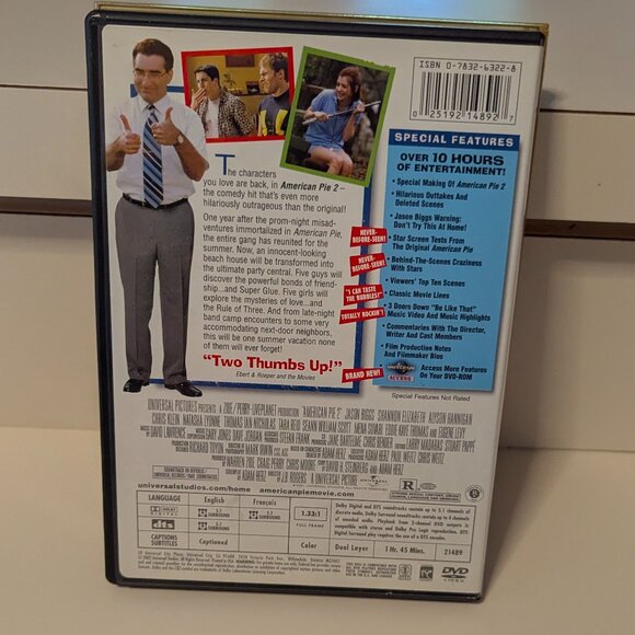 Three Movie Set American Pie 1 Unrated American Pie 2 and American Wedding - Picture 4 of 12